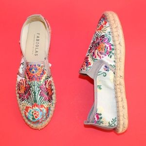 FABIOLAS Handcrafted Multicolor Espadrille 6 & 6.5